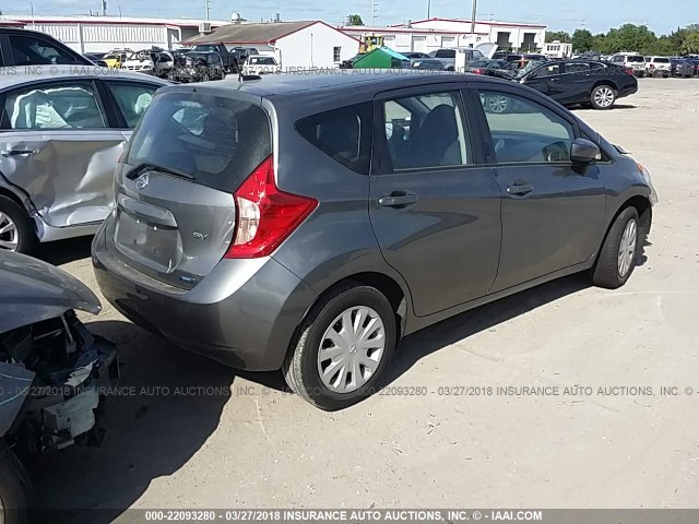 3N1CE2CP9GL369426 - 2016 NISSAN VERSA NOTE S/S PLUS/SV/SL/SR GRAY photo 4