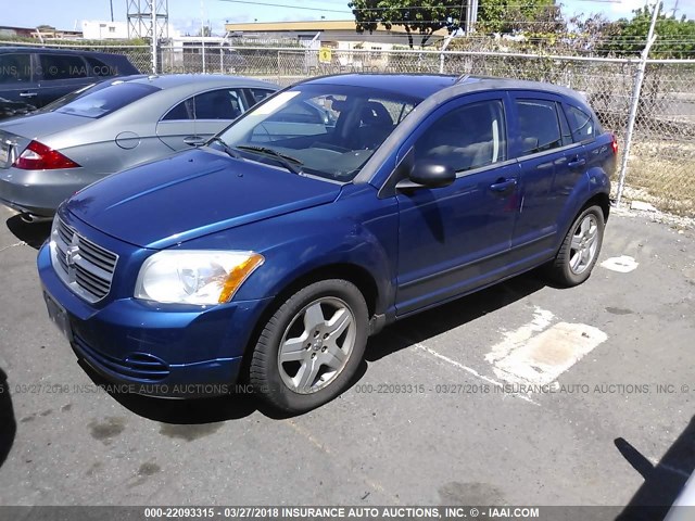 1B3HB48A49D162688 - 2009 DODGE CALIBER SXT BLUE photo 2