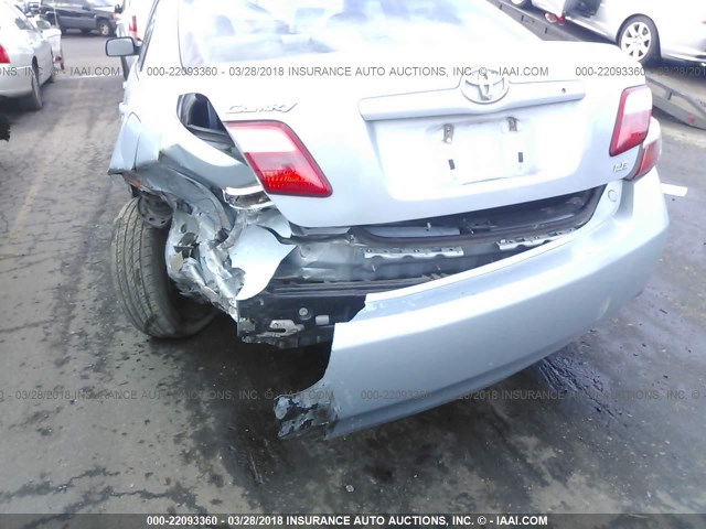 4T1BE46K77U654762 - 2007 TOYOTA CAMRY NEW GENERAT CE/LE/XLE/SE Light Blue photo 6
