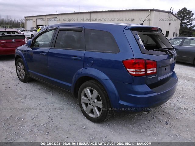 3D4GG57VX9T192880 - 2009 DODGE JOURNEY SXT BLUE photo 3