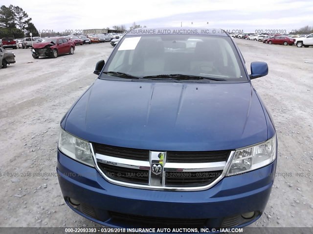 3D4GG57VX9T192880 - 2009 DODGE JOURNEY SXT BLUE photo 6