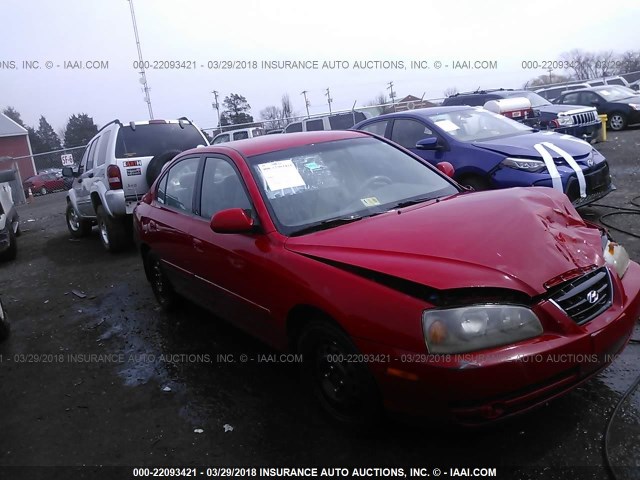 KMHDN46DX5U185416 - 2005 HYUNDAI ELANTRA GLS/GT RED photo 1