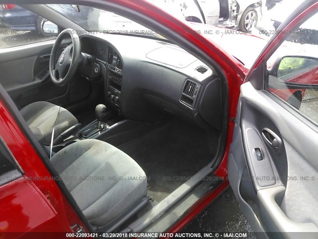 KMHDN46DX5U185416 - 2005 HYUNDAI ELANTRA GLS/GT RED photo 5