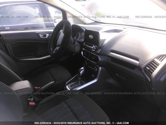 MAJ3P1TE5JC185299 - 2018 FORD ECOSPORT SE BLACK photo 5