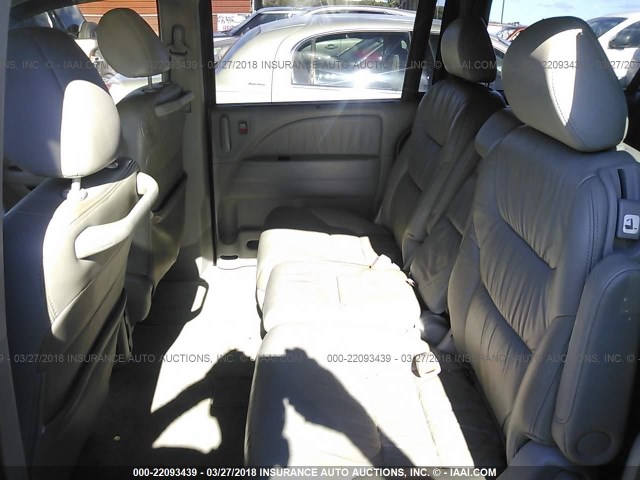 5FNRL38788B074393 - 2008 HONDA ODYSSEY EXL GRAY photo 8