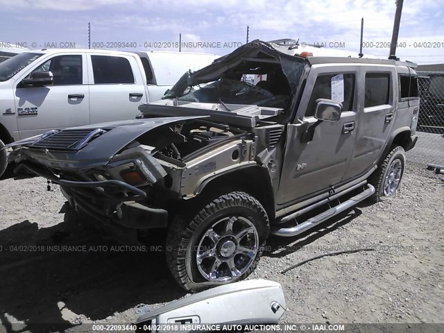 5GRGN23U85H123692 - 2005 HUMMER H2 BEIGE photo 2