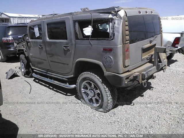 5GRGN23U85H123692 - 2005 HUMMER H2 BEIGE photo 3