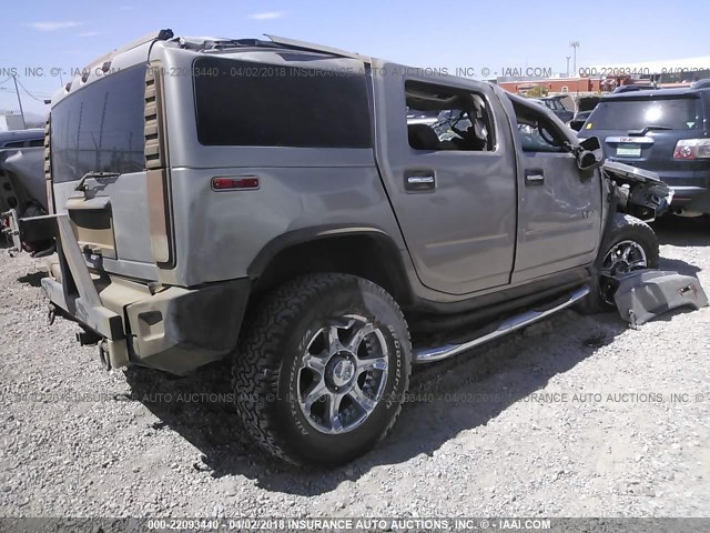 5GRGN23U85H123692 - 2005 HUMMER H2 BEIGE photo 4