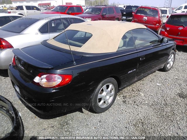 2T1FF28P32C597739 - 2002 TOYOTA CAMRY SOLARA SE/SLE შავი ფოტო 4