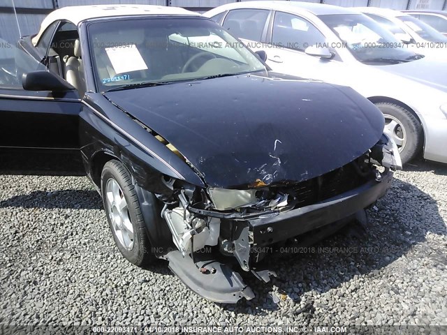 2T1FF28P32C597739 - 2002 TOYOTA CAMRY SOLARA SE/SLE BLACK photo 6