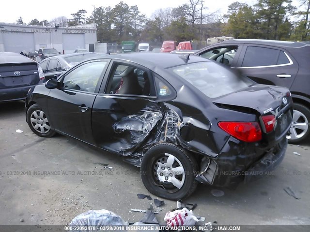 KMHDU46D49U688366 - 2009 HYUNDAI ELANTRA GLS/SE BLACK photo 3