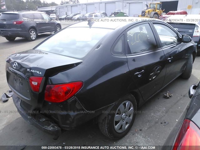 KMHDU46D49U688366 - 2009 HYUNDAI ELANTRA GLS/SE BLACK photo 4