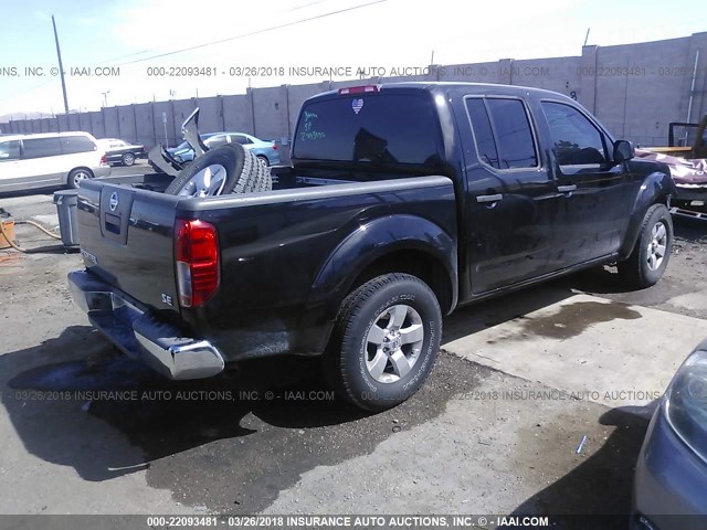 1N6AD0ER8AC437192 - 2010 NISSAN FRONTIER CREW CAB SE/LE/NISMO BLACK photo 4