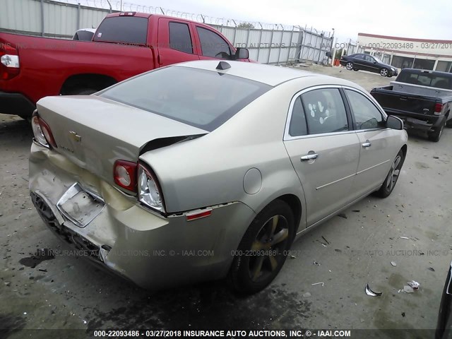 1G1ZC5E04CF291777 - 2012 CHEVROLET MALIBU 1LT 米色 照片 4