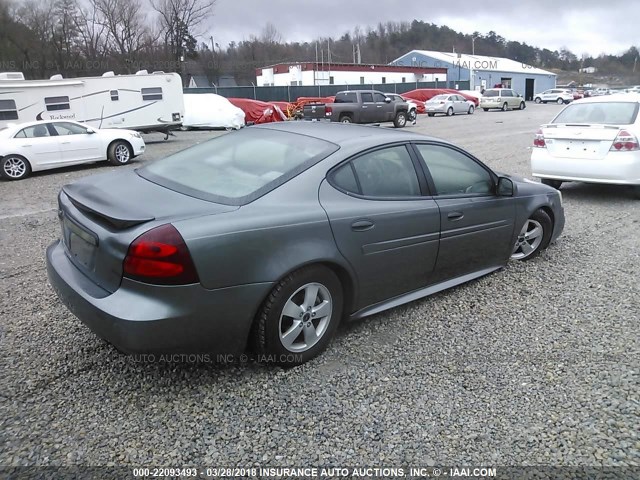 2G2WP522551263005 - 2005 PONTIAC GRAND PRIX GRAY photo 4