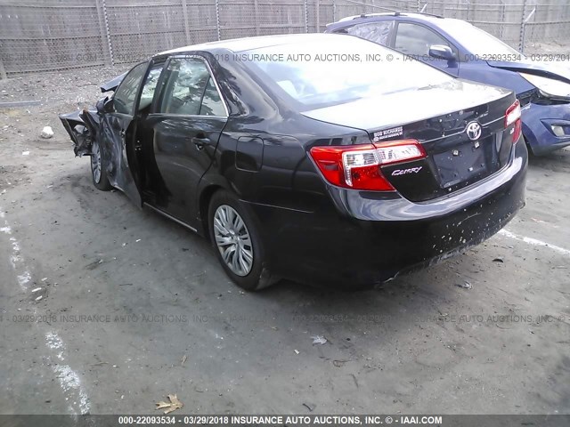 4T1BF1FK9EU339289 - 2014 TOYOTA CAMRY L/SE/LE/XLE 黑色 照片 3