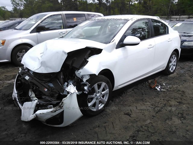 JM1BL1VF4B1475277 - 2011 MAZDA 3 I WHITE photo 2