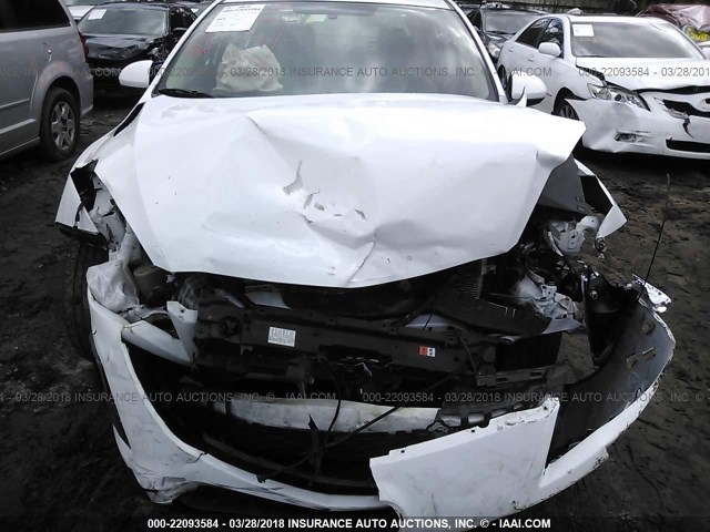 JM1BL1VF4B1475277 - 2011 MAZDA 3 I WHITE photo 6