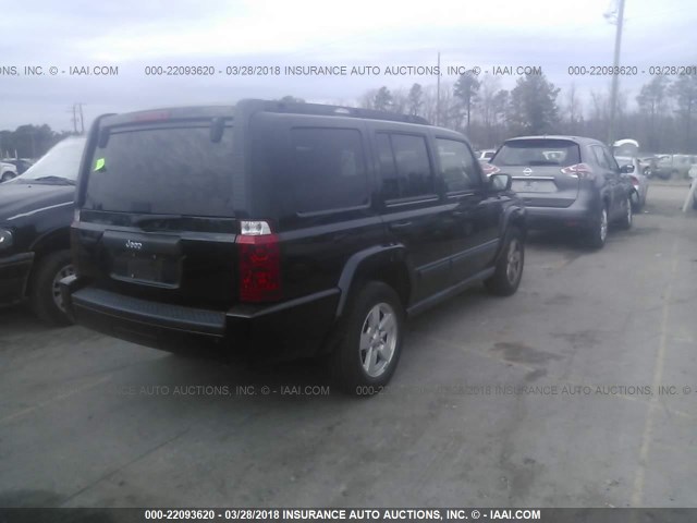 1J8HH48K67C538051 - 2007 JEEP COMMANDER BLACK photo 4