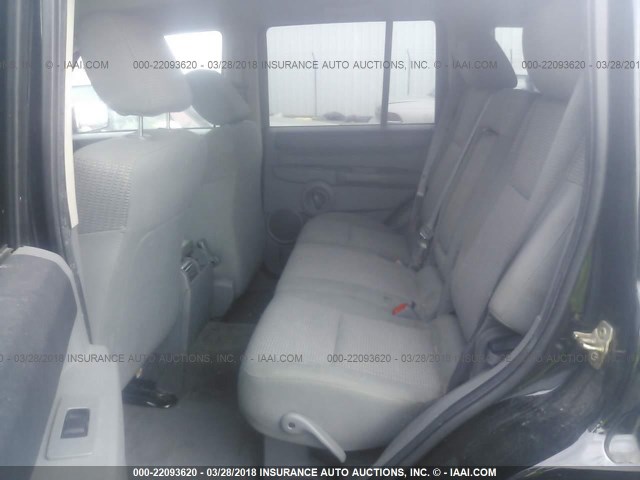 1J8HH48K67C538051 - 2007 JEEP COMMANDER BLACK photo 8