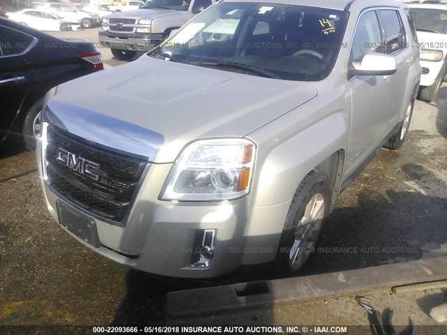 2GKALMEK6C6234852 - 2012 GMC TERRAIN SLE SILVER photo 2