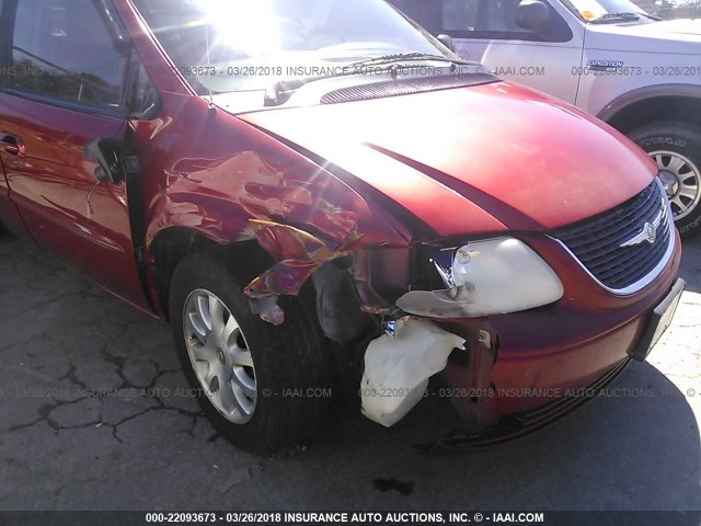 2C4GP74L73R113557 - 2003 CHRYSLER TOWN & COUNTRY EX RED photo 6