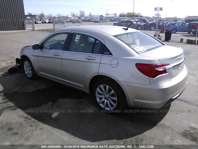 1C3CCBBB5DN633220 - 2013 CHRYSLER 200 TOURING GOLD photo 3