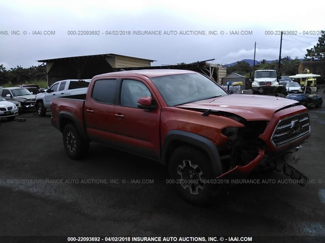 3TMCZ5AN7HM088600 - 2017 TOYOTA TACOMA DBL CAB/SR/TRDSPT/OR/PRO ნარინჯისფერი ფოტო 1
