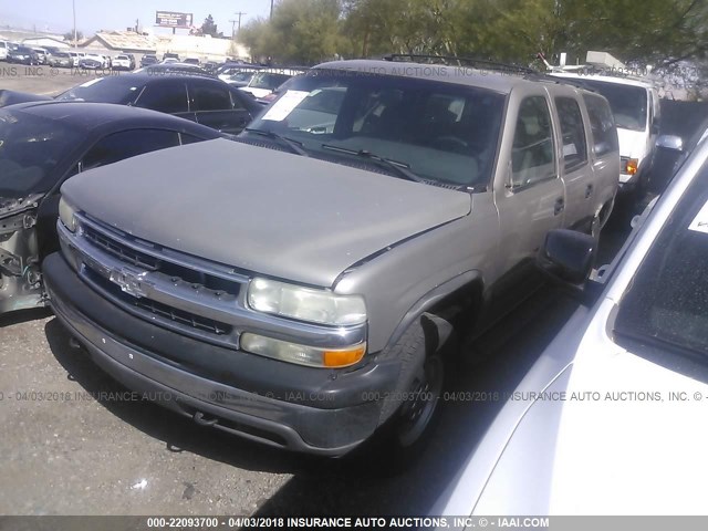 1GNFK16T02J133342 - 2002 CHEVROLET SUBURBAN K1500 TAN photo 2