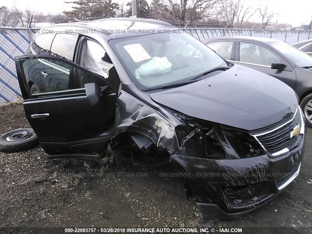 1GNKRFED9FJ316049 - 2015 CHEVROLET TRAVERSE LS BLACK photo 1