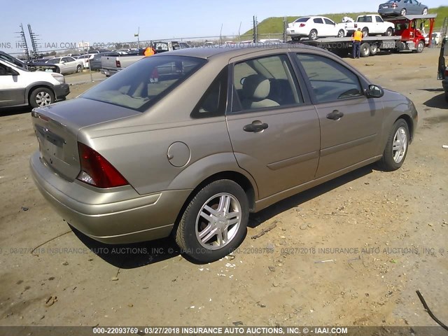 1FAFP34P83W187557 - 2003 FORD FOCUS SE/SE COMFORT/SE SPORT GOLD photo 4