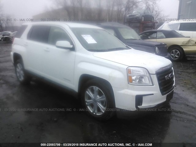 2GKALMEK0H6350197 - 2017 GMC TERRAIN SLE WHITE photo 1