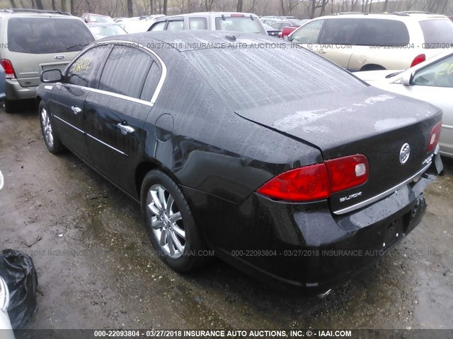 1G4HE57Y76U255173 - 2006 BUICK LUCERNE CXS BLACK photo 3