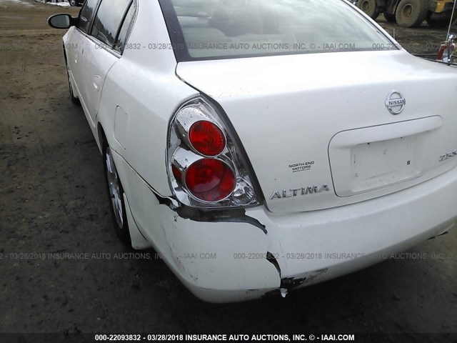 1N4AL11D95C136223 - 2005 NISSAN ALTIMA S/SL WHITE photo 6