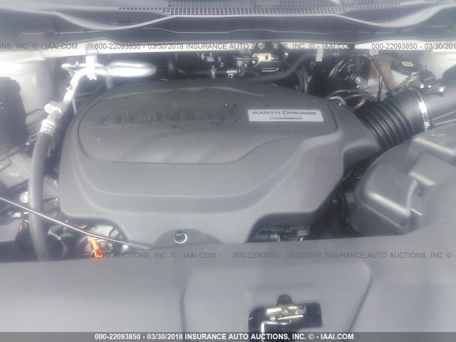 5FNRL6H9XJB078969 - 2018 HONDA ODYSSEY ELITE Blanco foto 10