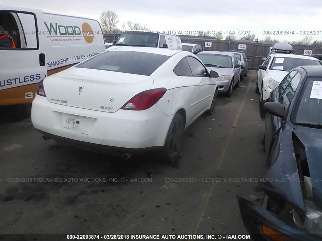 1G2ZM151164136842 - 2006 PONTIAC G6 GTP WHITE photo 4