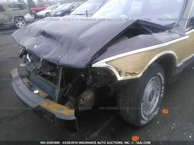1G4BR82P6RR430739 - 1994 BUICK ROADMASTER ESTATE MAROON photo 6
