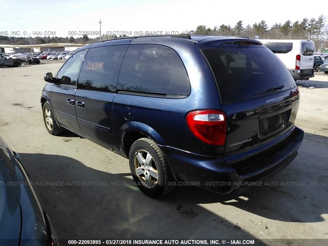 2D4GP44L95R118554 - 2005 DODGE GRAND CARAVAN SXT BLUE photo 3