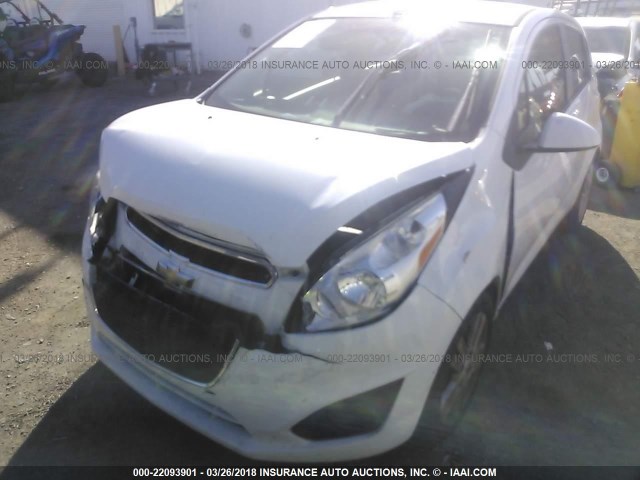 KL8CD6S91DC598158 - 2013 CHEVROLET SPARK 1LT WHITE photo 6