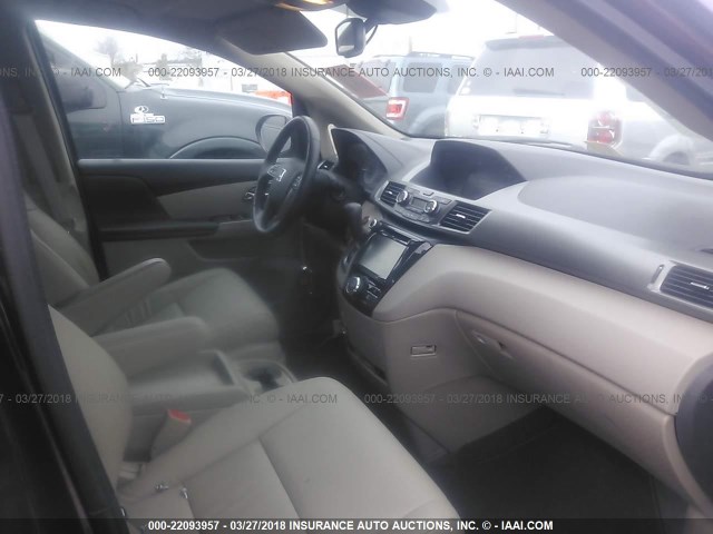 5FNRL5H62HB021160 - 2017 HONDA ODYSSEY EXL მუქწითელი ფოტო 5