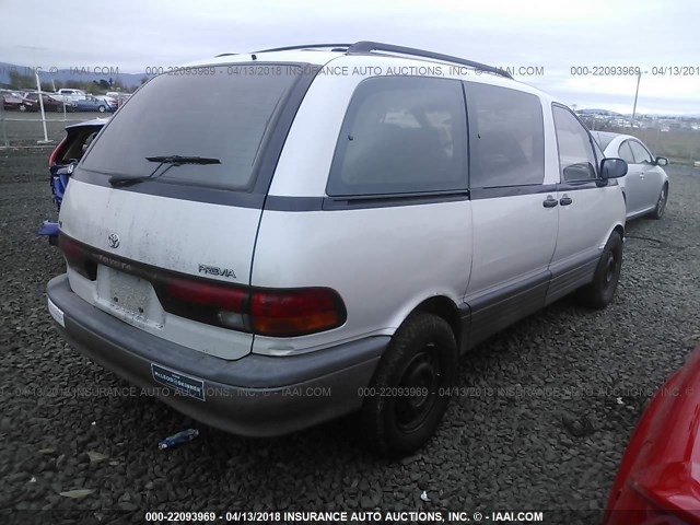 JT3AC12R6N1008722 - 1992 TOYOTA PREVIA LE SILVER photo 4