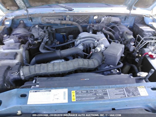 1FTYR14U01TA61456 - 2001 FORD RANGER SUPER CAB BLUE photo 10