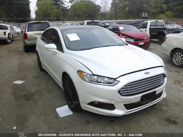 3FA6P0HD0GR302627 - 2016 FORD FUSION SE WHITE photo 1