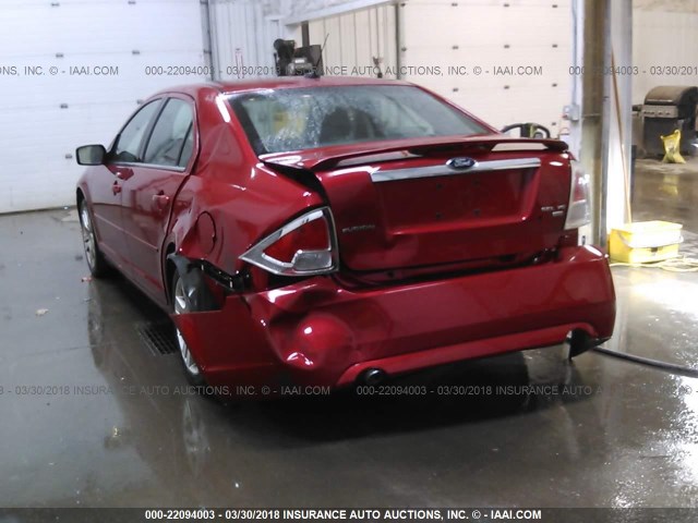 3FAHP02138R240617 - 2008 FORD FUSION SEL RED photo 6