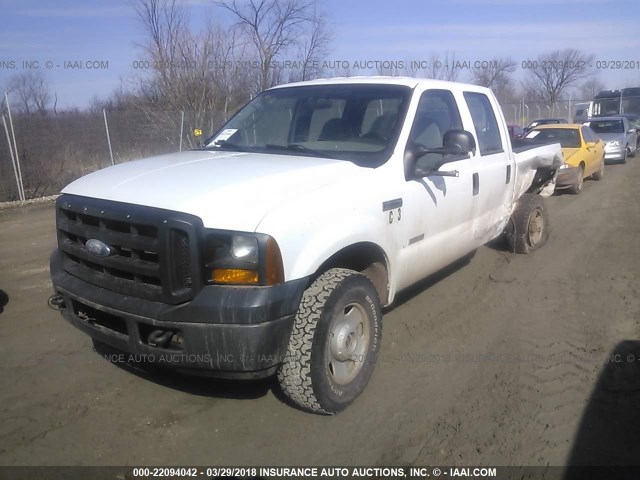 1FTWW31P77EB23068 - 2007 FORD F350 SRW SUPER DUTY WHITE photo 2