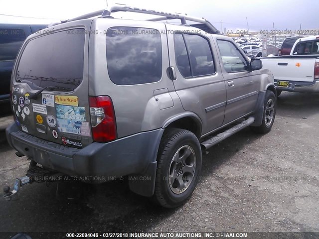 5N1MD28YX3C685828 - 2003 NISSAN XTERRA SE/SC GRAY photo 4