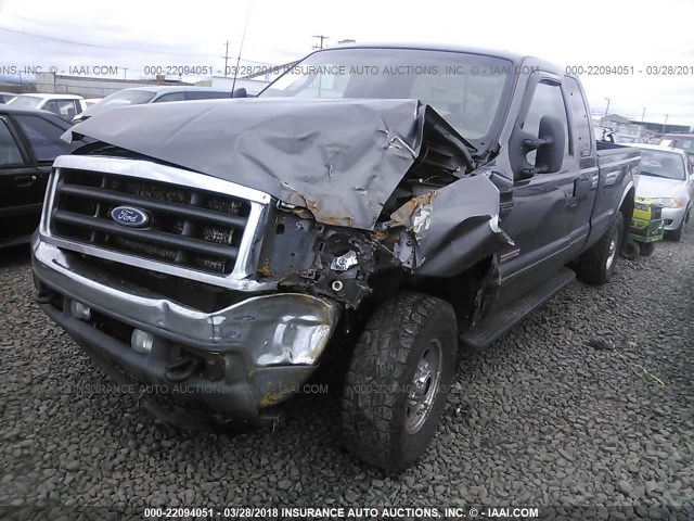 1FTNX21P73EC73551 - 2003 FORD F250 SUPER DUTY GRAY photo 2