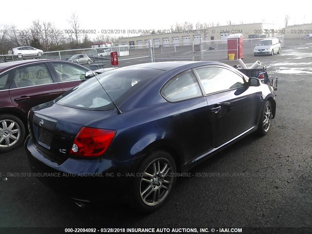 JTKDE177660100908 - 2006 TOYOTA SCION TC 蓝色 照片 4