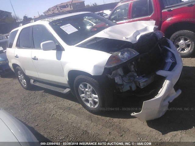 2HNYD18914H562467 - 2004 ACURA MDX TOURING WHITE photo 1