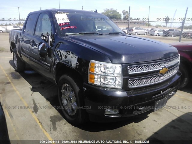 3GCPKSE77CG229415 - 2012 CHEVROLET SILVERADO K1500 LT BLACK photo 1